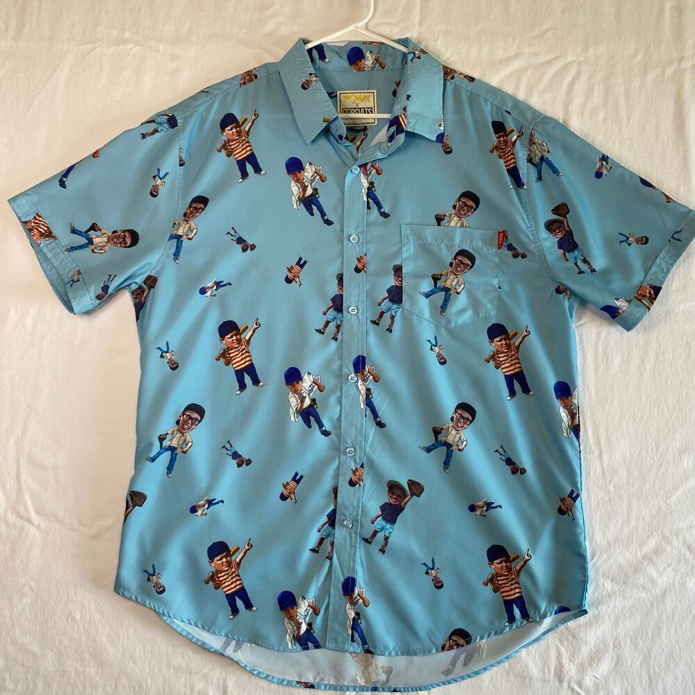 The Sandlot X RSVLTS The Roosevelts Bobblehead Men's XL Novelty All Over Shirt
